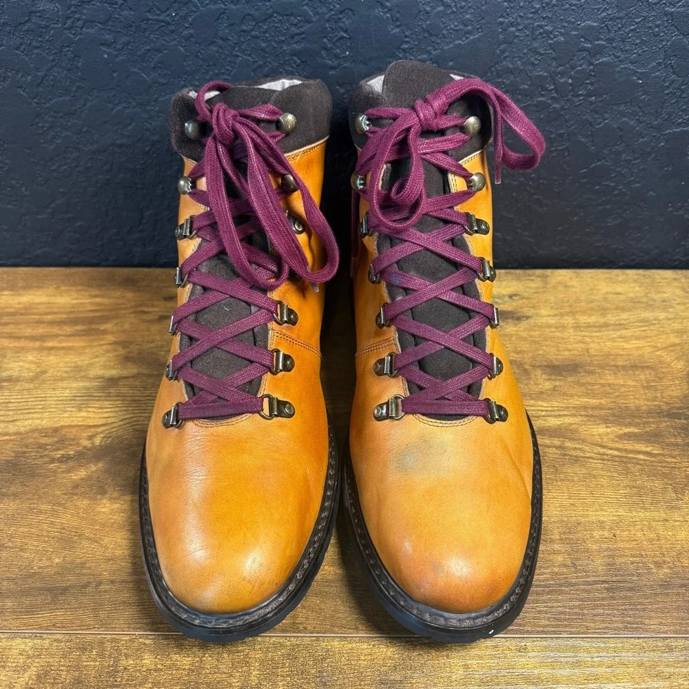 Rush by Gordon Rush Chester 104541 Tan Leather Hiking Boots‎ Mens 11